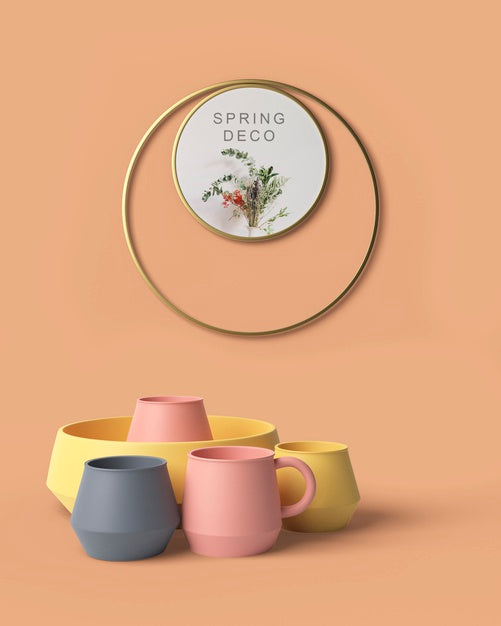 Spring Deco Concept Mock-Up Psd