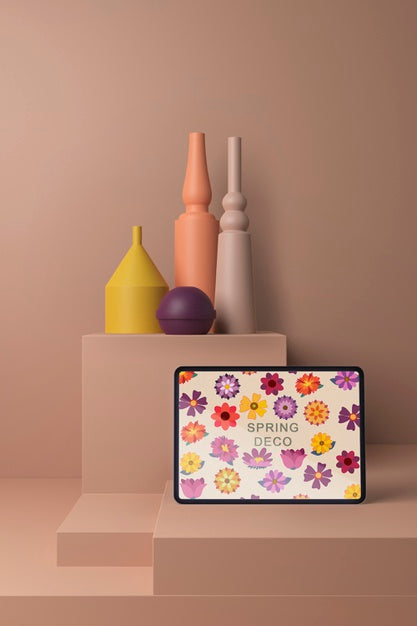 Spring Deco Concept Mock-Up Psd