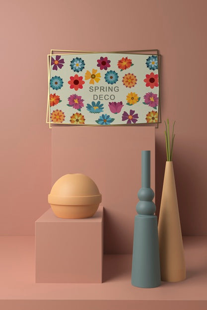 Spring Deco Concept Mock-Up Psd