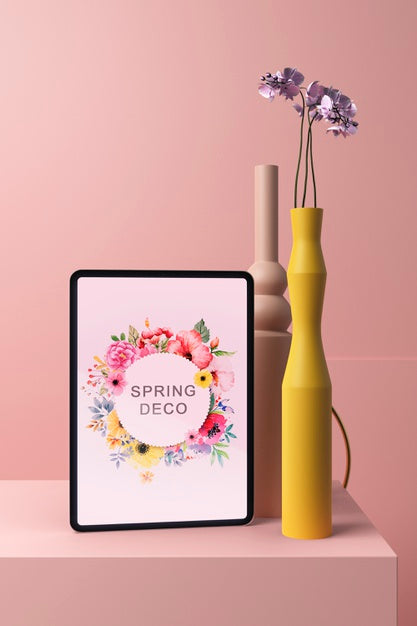 Spring Deco Concept Mock-Up Psd