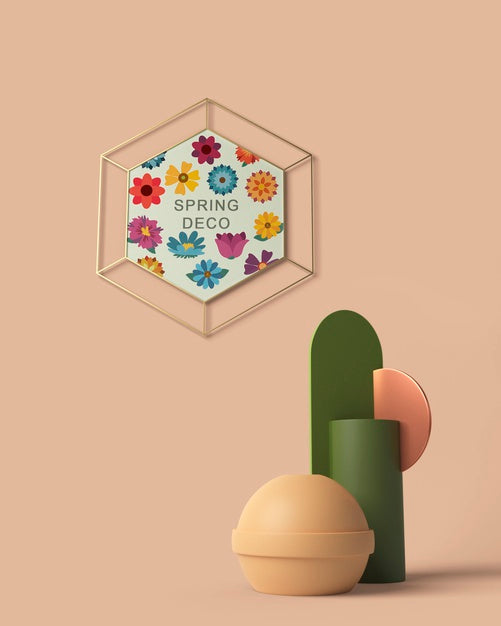 Spring Deco Concept Mock-Up Psd