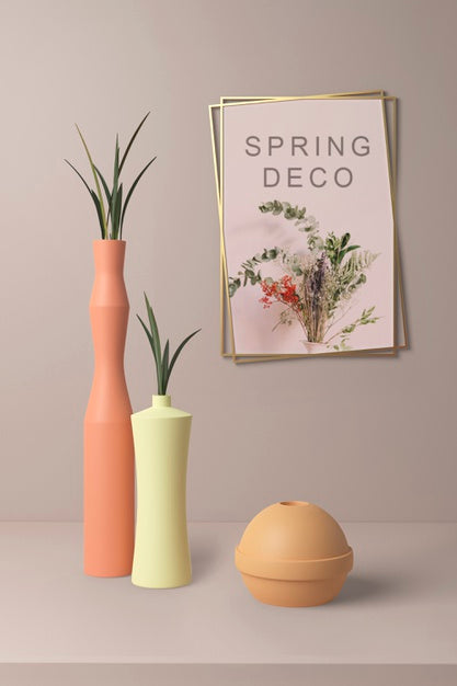 Spring Deco Concept Mock-Up Psd