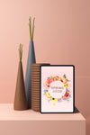 Spring Decooration Concept Mock-Up Psd