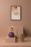 Spring Decooration Concept Mock-Up Psd