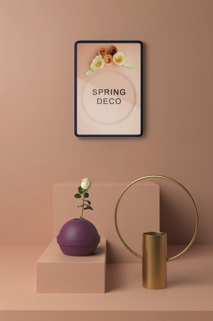 Spring Decooration Concept Mock-Up Psd