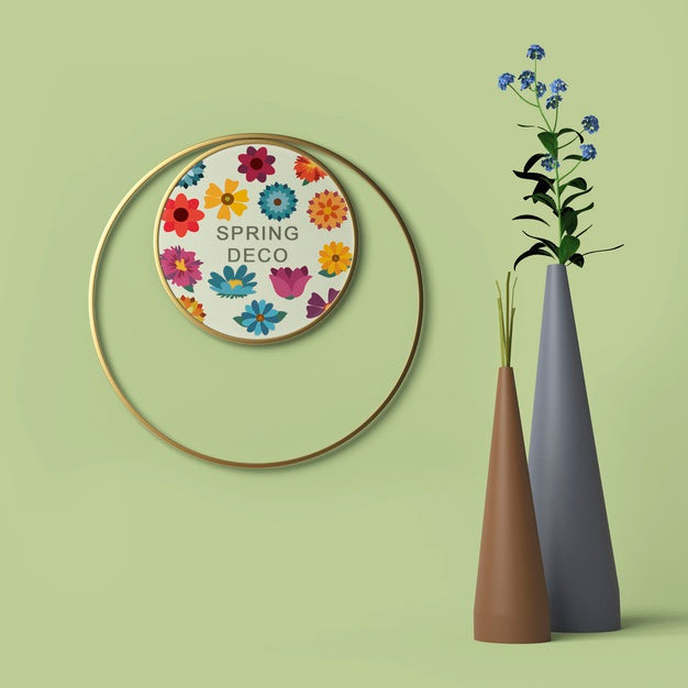 Spring Decooration Concept Mock-Up Psd