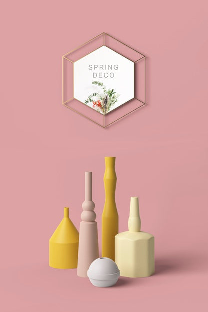 Spring Decooration Concept Mock-Up Psd