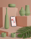 Spring Decorations In 3D With Mock-Up Psd