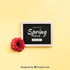 Spring Mock Up With Slate Psd