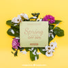 Spring Mockup With Card Psd