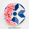 Spring Mockup With Decorative Plate Psd