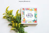 Spring Mockup With Frame And Wildflowers Psd