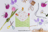 Spring Mockup With Open Envelope Psd