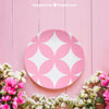 Spring Mockup With Pink Plate Psd