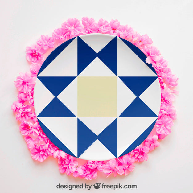 Spring Mockup With Plate Psd