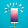 Spring Mockup With Smartphone Psd