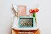 Spring Mockup With Two Frames And Flowers Over Chair Psd