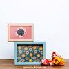 Spring Mockup With Two Frames Of Flowers Psd