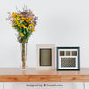 Spring Mockup With Two Frames Psd