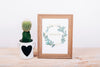 Spring Mockup With Wooden Frame Psd