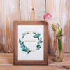 Spring Mockup With Wooden Frame Psd