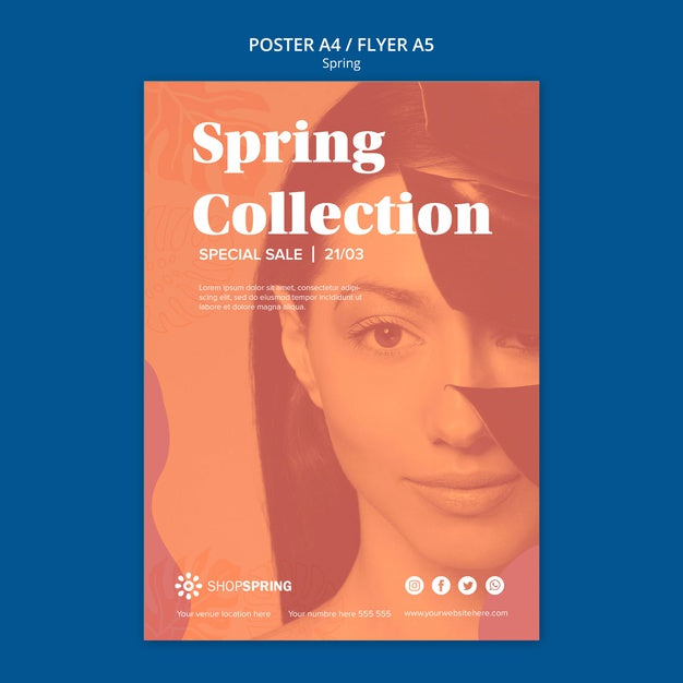 Spring Sale Collection Flyer Psd
