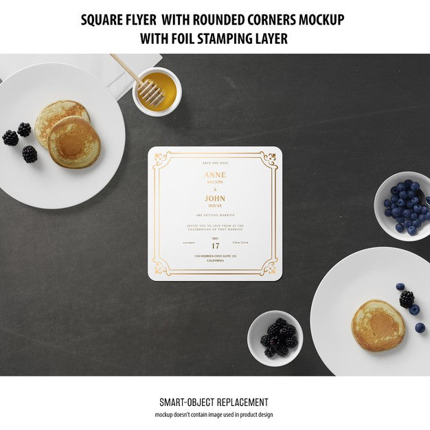 Sqaure Flyer Mockup Psd