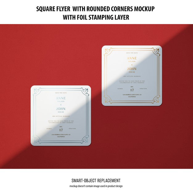 Sqaure Flyer Mockup Psd