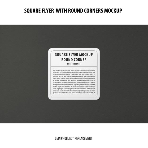 Sqaure Flyer Mockup Psd