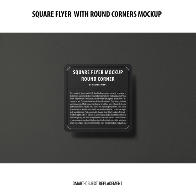 Sqaure Flyer Mockup Psd