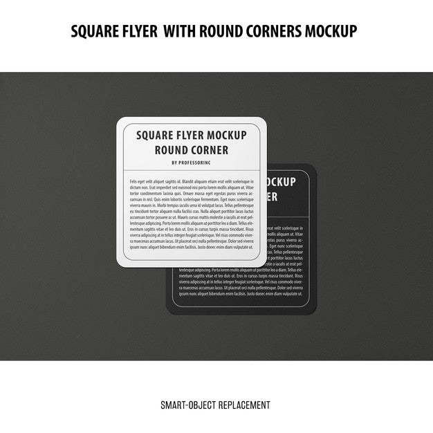 Sqaure Flyer Mockup Psd