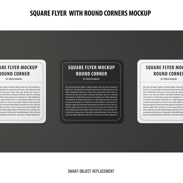 Sqaure Flyer Mockup Psd
