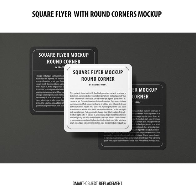 Sqaure Flyer Mockup Psd