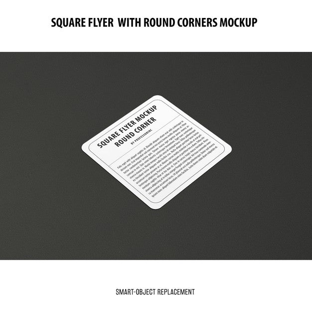 Sqaure Flyer Mockup Psd