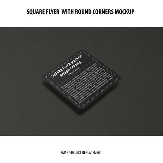 Sqaure Flyer Mockup Psd