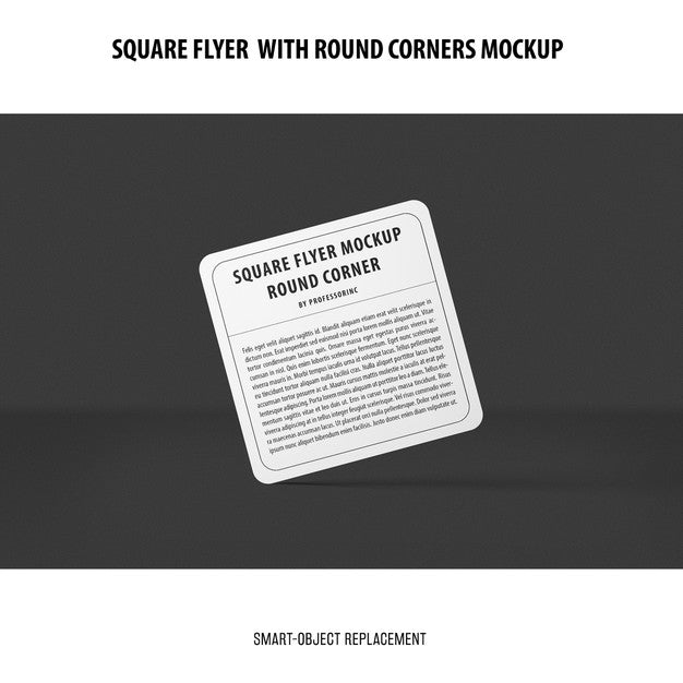 Sqaure Flyer Mockup Psd