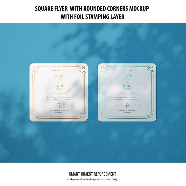 Sqaure Flyer Mockup Psd