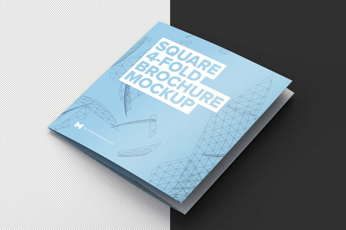 Square 4-Fold Brochure (Mockup)