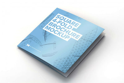 Square 4-Fold Brochure (Mockup)