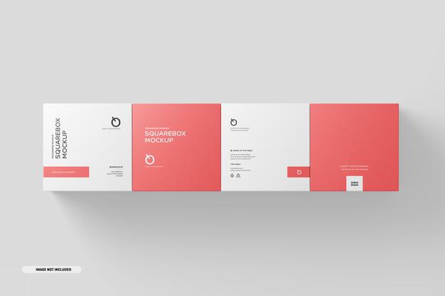 Square Box Mockup Psd