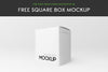 Square Box Psd Mockup In 4K
