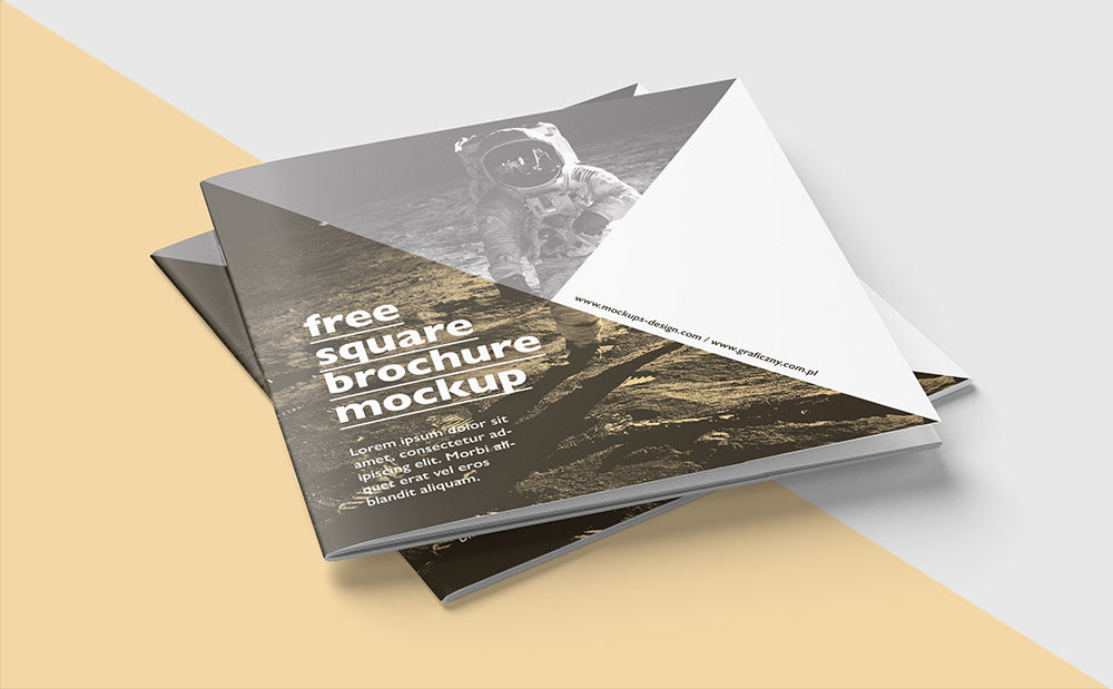 Square Brochure Mockup