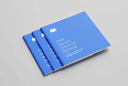 Square Brochure Mockup