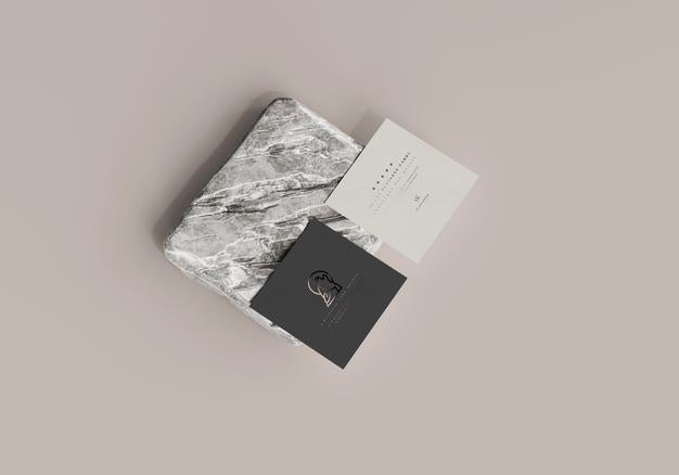 Square Business Card Mockup Psd