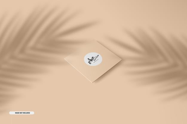 Square Business Card Mockup Psd