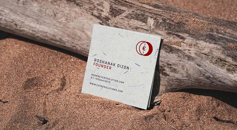 Square Business Card Mockup Psd