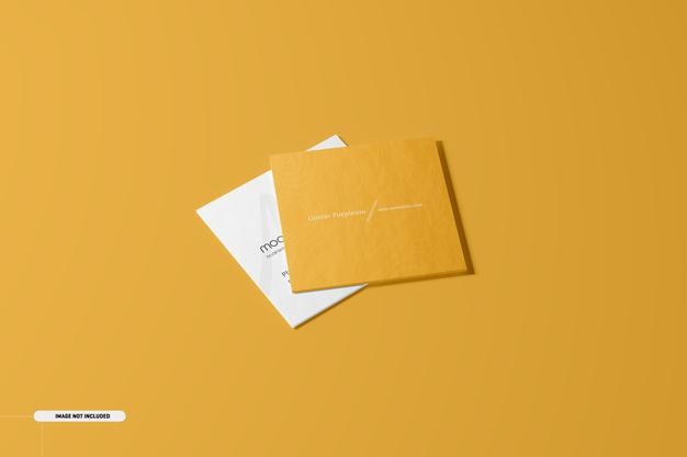 Square Business Card Mockup Psd