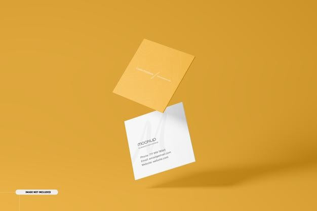 Square Business Card Mockup Psd