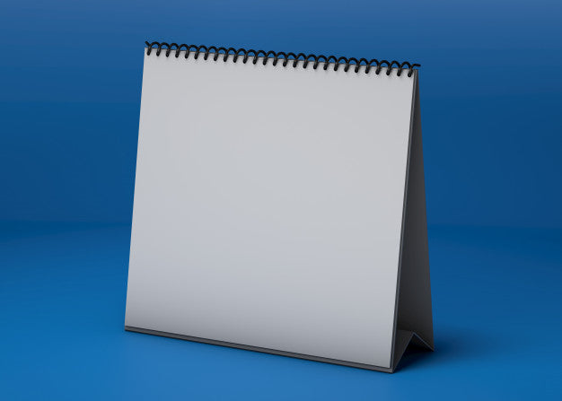 Square Calendar Studio Mockup Psd