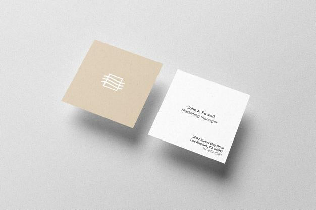 Square Card Mockup Psd